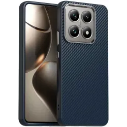 Coque arrière Phonesta IMD Carbon Fiber pour Xiaomi 14T - Bleu foncé