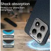 Coque arrière Phonesta IMD Carbon Fiber pour Xiaomi 14T - Bleu foncé 2