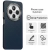 Coque arrière Phonesta IMD Carbon Fiber pour Xiaomi Redmi 14C / Xiaomi Poco C75 - Bleu foncé 2