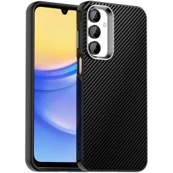 Coque arrière Phonesta IMD Carbon Fiber pour Samsung Galaxy A16 - Noir