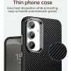 Coque arrière Phonesta IMD Carbon Fiber pour Samsung Galaxy S23 FE - Noir 5