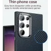 Coque arrière Phonesta IMD Carbon Fiber pour Samsung Galaxy S24 Ultra - Bleu foncé 5