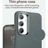 Coque arrière Phonesta IMD Carbon Fiber pour Samsung Galaxy S25 Plus/S24 Plus - Gris 5