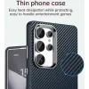 Coque arrière Phonesta IMD Carbon Fiber pour Samsung Galaxy S25 Ultra - Bleu foncé 5