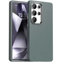 Coque arrière Phonesta IMD Carbon Fiber pour Samsung Galaxy S25 Ultra - Gris