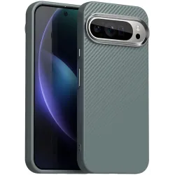 Coque arrière Phonesta IMD Carbon Fiber pour Google Pixel 9 Pro XL - Gris