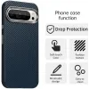 Coque arrière Phonesta IMD Carbon Fiber pour Google Pixel 9 / 9 Pro - Bleu foncé 2