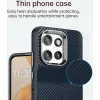 Coque arrière Phonesta IMD Carbon Fiber pour Motorola Edge 60 Neo/Edge 50 Neo / ThinkPhone 25 - Bleu foncé 5