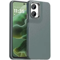 Coque arrière Phonesta IMD Carbon Fiber pour Motorola Moto G35 - Gris