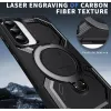 Coque arrière Phonesta IronLock anneau et MagSafe pour Samsung Galaxy A36/A56 - Noir 4