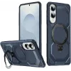 Coque arrière Phonesta IronLock anneau et MagSafe pour Samsung Galaxy S25 Edge - Bleu 0