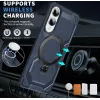 Coque arrière Phonesta IronLock anneau et MagSafe pour Samsung Galaxy S25 Edge - Bleu 1