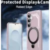 Coque arrière Phonesta IronLock anneau et MagSafe pour Samsung Galaxy S25 Plus/S24 Plus - Rose 4