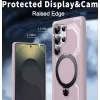 Coque arrière Phonesta IronLock anneau et MagSafe pour Samsung Galaxy S25 Ultra - Rose 4