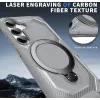 Coque arrière Phonesta IronLock anneau et MagSafe pour Samsung Galaxy S25/S24 - Gris 4