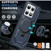 Coque arrière Phonesta IronLock anneau et MagSafe pour Xiaomi 14T - Bleu 1