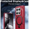 Coque arrière Phonesta IronLock anneau et MagSafe pour Xiaomi 14T - Rouge 4