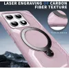Coque arrière Phonesta IronLock anneau et MagSafe pour Xiaomi 14T - Rose 5