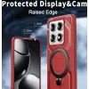 Coque arrière Phonesta IronLock anneau et MagSafe pour Xiaomi 14T Pro - Rouge 4