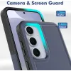 Coque arrière Phonesta ImpactShield pour Samsung Galaxy S25 Plus/S24 Plus - Bleu foncé 1