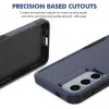 Coque arrière Phonesta ImpactShield pour Samsung Galaxy S25 Plus/S24 Plus - Bleu foncé 4