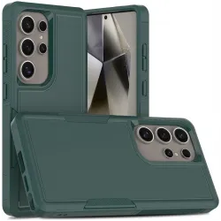 Coque arrière Phonesta ImpactShield pour Samsung Galaxy S25 Ultra - Vert foncé