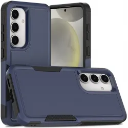 Coque arrière Phonesta ImpactShield pour Samsung Galaxy S25/S24 - Bleu foncé
