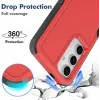 Coque arrière Phonesta ImpactShield pour Samsung Galaxy S25/S24 - Rouge 2