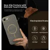 Coque arrière Phonesta Luxury Carbon Fiber avec MagSafe pour Apple iPhone 17e/16e - Marron 2