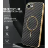 Coque arrière Phonesta Luxury Carbon Fiber avec MagSafe pour Apple iPhone 17e/16e - Noir 2