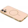 Coque arrière Phonesta Luxury Carbon Fiber avec MagSafe pour Apple iPhone 17 - Rose 3