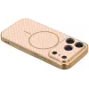 Coque arrière Phonesta Luxury Carbon Fiber avec MagSafe pour Apple iPhone 17 Pro Max - Rose 4
