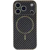 Coque arrière Phonesta Luxury Carbon Fiber avec MagSafe pour Apple iPhone 17 Pro Max - Noir 2