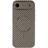 Coque arrière Phonesta Luxury Carbon Fiber avec MagSafe pour Apple iPhone Air - Marron 2