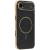 Coque arrière Phonesta Luxury Carbon Fiber avec MagSafe pour Apple iPhone Air - Noir 0