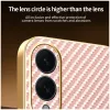 Coque arrière Phonesta Luxury Carbon Fiber avec MagSafe pour Samsung Galaxy S25 Edge - Rose 7