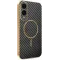 Coque arrière Phonesta Luxury Carbon Fiber avec MagSafe pour Samsung Galaxy S25 Edge - Noir