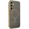 Coque arrière Phonesta Luxury Carbon Fiber avec MagSafe pour Samsung Galaxy S25 FE - Marron