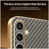 Coque arrière Phonesta Luxury Carbon Fiber avec MagSafe pour Samsung Galaxy S25 FE - Marron 7