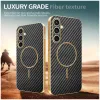Coque arrière Phonesta Luxury Carbon Fiber avec MagSafe pour Samsung Galaxy S25 FE - Noir 3