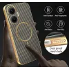 Coque arrière Phonesta Luxury Carbon Fiber avec MagSafe pour Xiaomi Poco F7 - Marron 7
