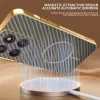 Coque arrière Phonesta Luxury Carbon Fiber avec MagSafe pour Motorola Edge 60 Pro - Marron 1