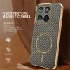 Coque arrière Phonesta Luxury Carbon Fiber avec MagSafe pour Motorola Edge 60 / Edge 60 Fusion - Marron 2