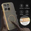 Coque arrière Phonesta Luxury Carbon Fiber avec MagSafe pour Motorola Edge 60 / Edge 60 Fusion - Marron 6