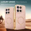 Coque arrière Phonesta Luxury Carbon Fiber avec MagSafe pour Motorola Moto G56 - Rose 5