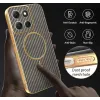 Coque arrière Phonesta Luxury Carbon Fiber avec MagSafe pour Motorola Moto G86 - Marron 6
