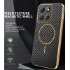 Coque arrière Phonesta Luxury Carbon Fiber avec MagSafe pour Motorola Moto G86 Power - Noir 1