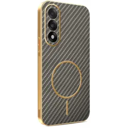 Coque arrière Phonesta Luxury Carbon Fiber avec MagSafe pour OnePlus Nord 5 - Marron