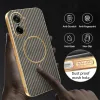 Coque arrière Phonesta Luxury Carbon Fiber avec MagSafe pour OnePlus Nord CE5 - Marron 7