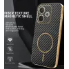 Coque arrière Phonesta Luxury Carbon Fiber avec MagSafe pour Oppo A5 Pro - Noir 1